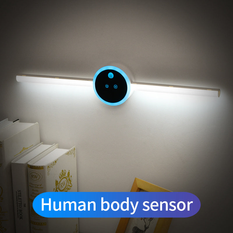 Smart Cabinet Light Clock Timing Sensor Light Removable LED Wardrobe Light Human Body Sensor Light